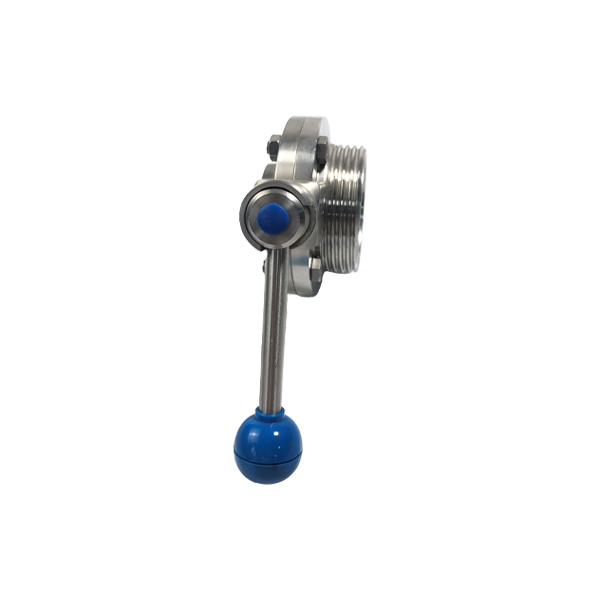 Stainless steel butterfly valve weld/thread end