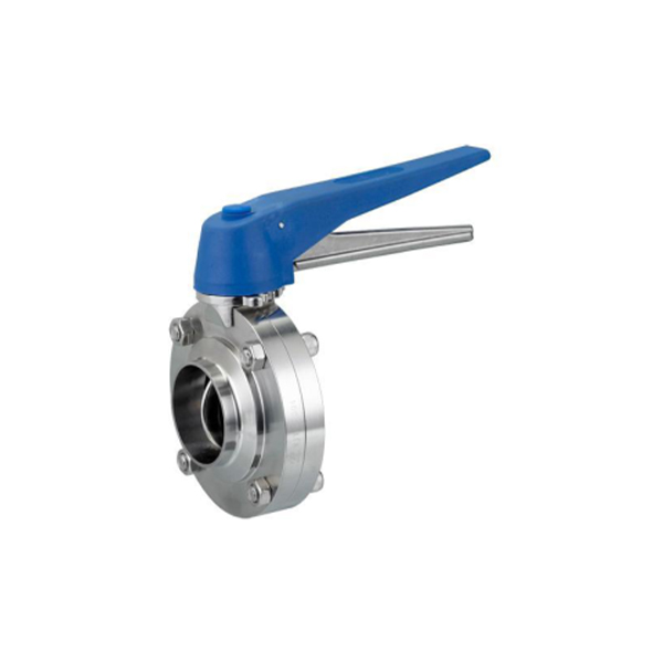 Manual 12 position handle butterfly valve  welded end