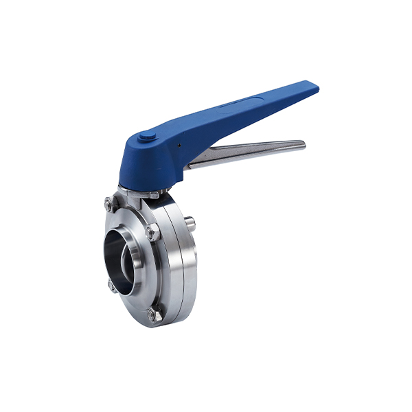 Sanitary Butterfly Valve Weld End with Plastic Handle