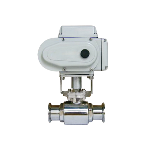 One-Piece Ball Valve Clamp end with Electric Actuator