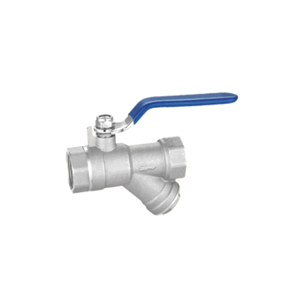 Ball valve with filter