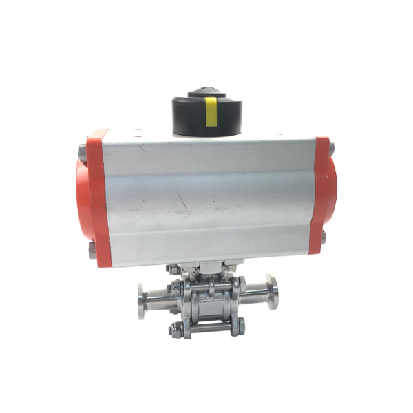 Pneumtic 3pcs Clamp end Ball valve