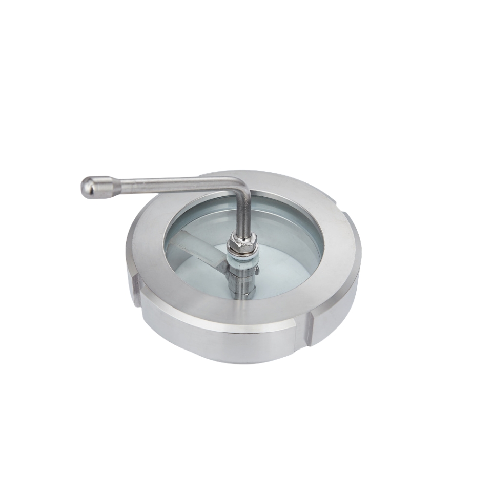 Stainless Steel Sanitary Union Type Sight Glass with Brush